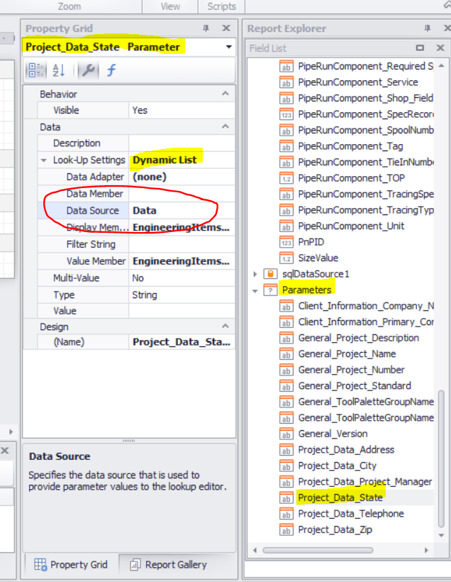 Plant 3D Report Creator cannot keep the Data Source property in various ...