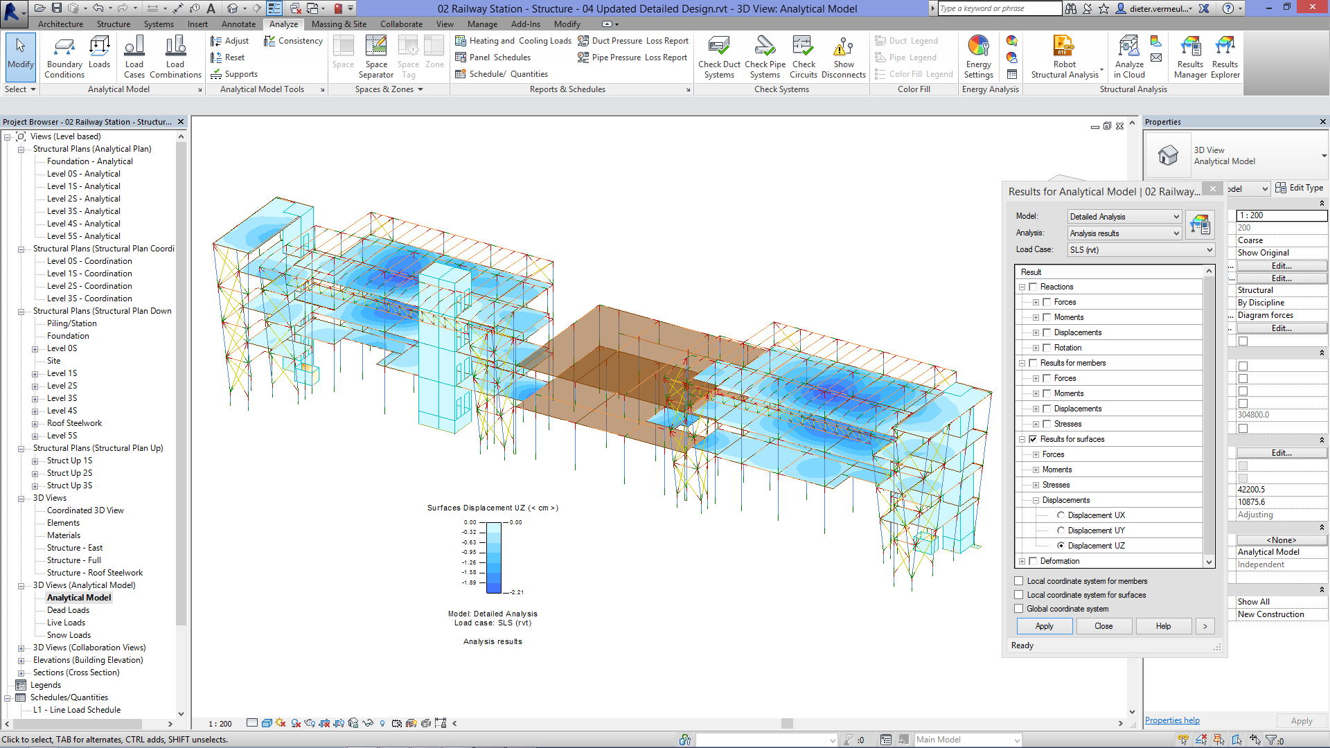 Review and act on a structural analysis (BIM workflow)