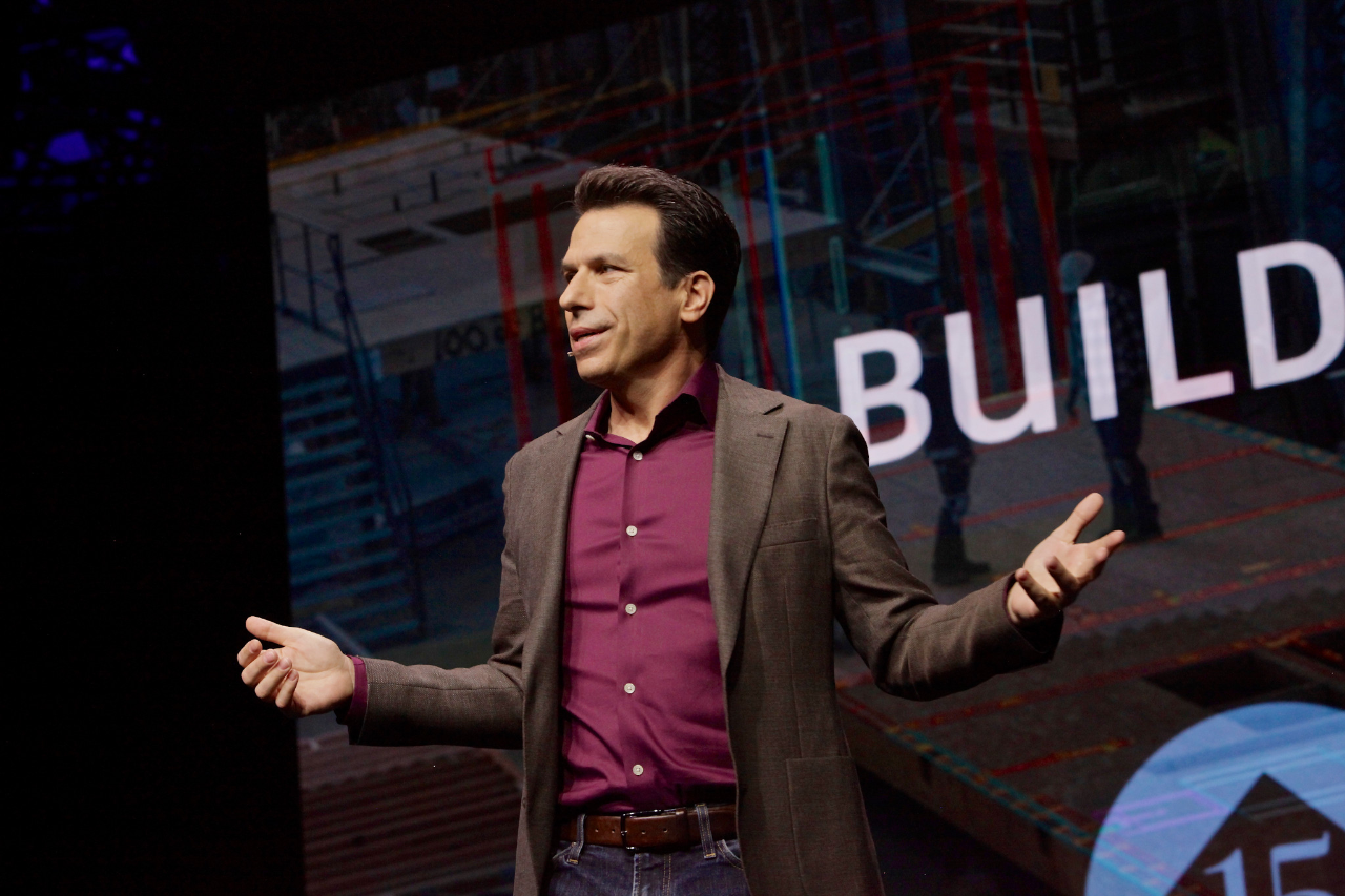 Andrew Anagnost speaking at AU