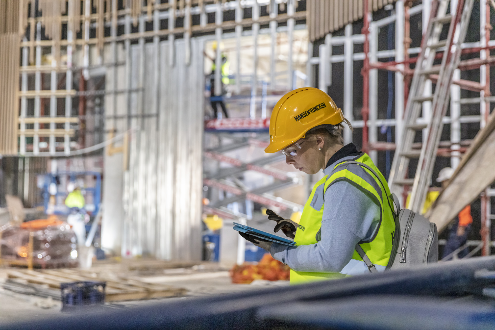 Construction professional on-site