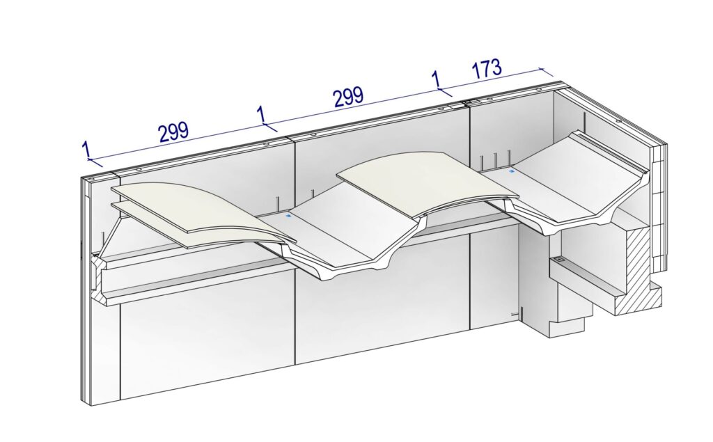 Screenshot of dimensioning for construction 