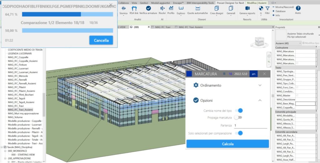 Screenshot of IFC precast model