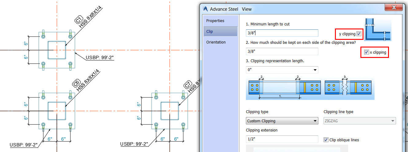 Advance Steel Tips for increasing column size on anchor bolt