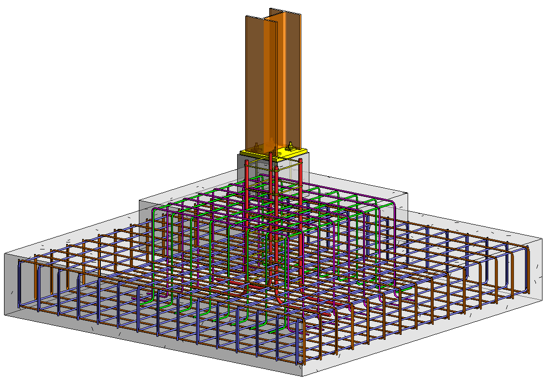 Stepped Reinforced Concrete Foundations