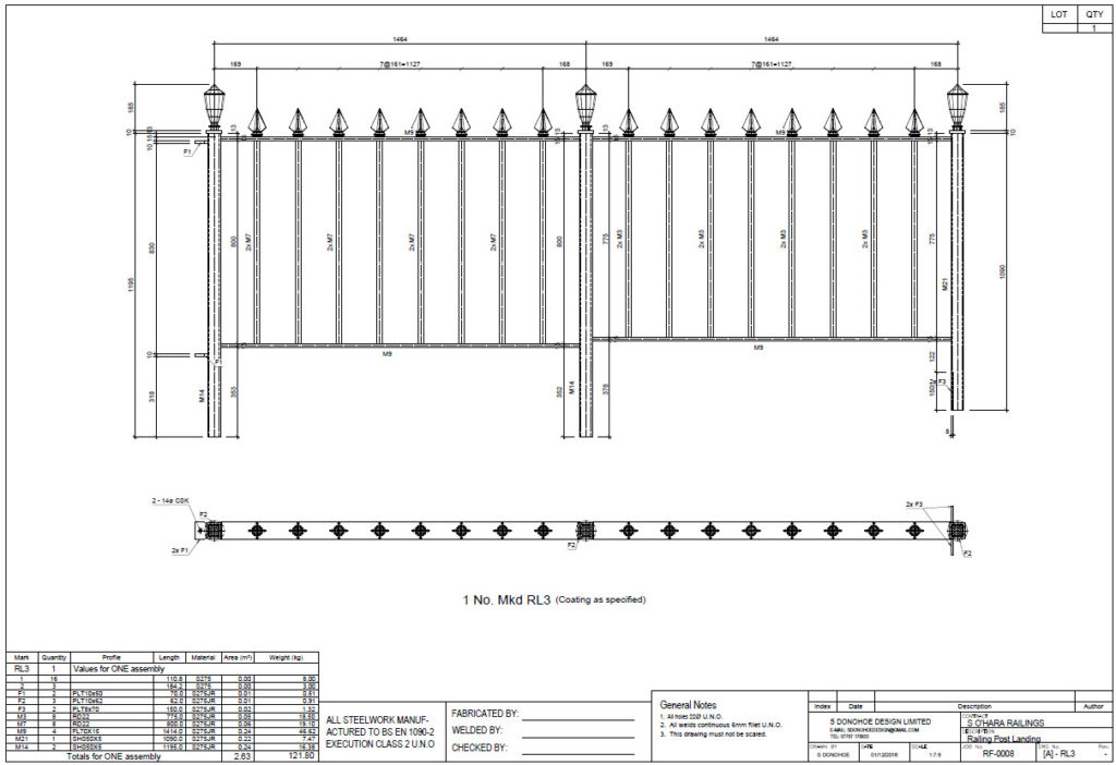 Advance Steel railings