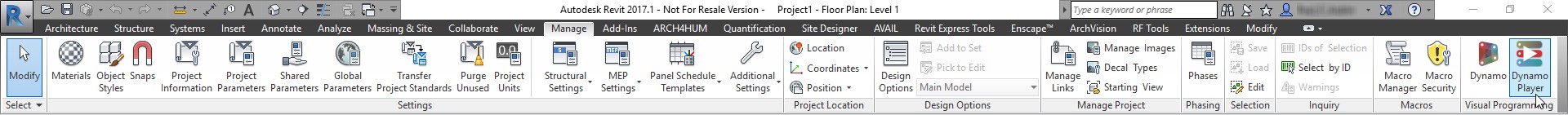 Revit-dynamo-player