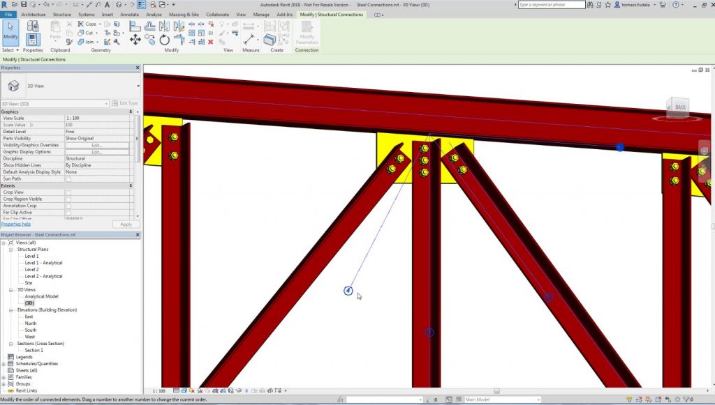 Revit for structure steel connections