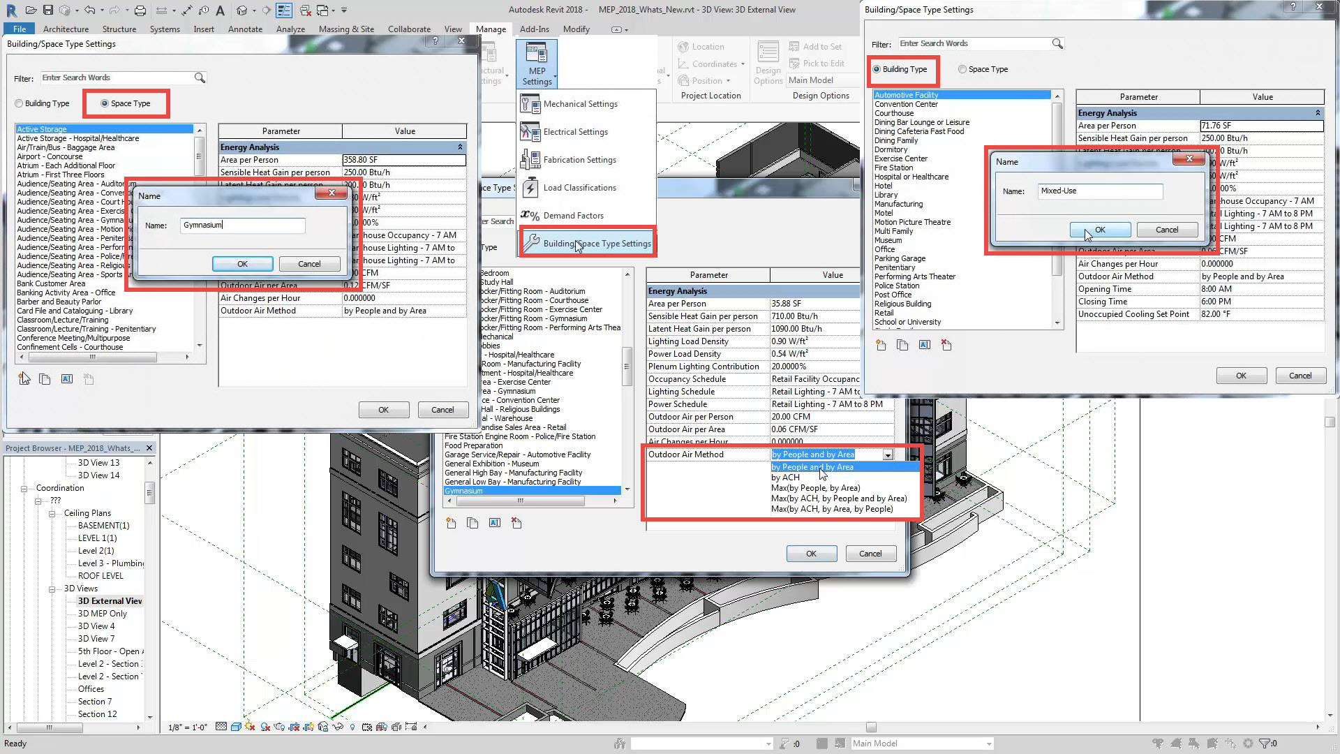 Revit MEP 2018 Energy Analysis