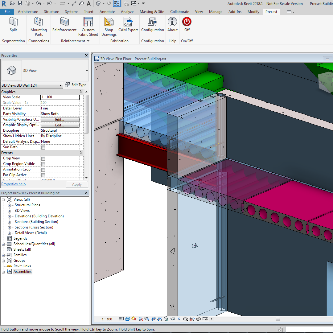 Autodesk Structural Precast Extension for Revit