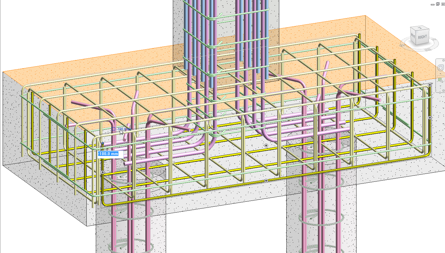 Constant distances in rebar for Revit