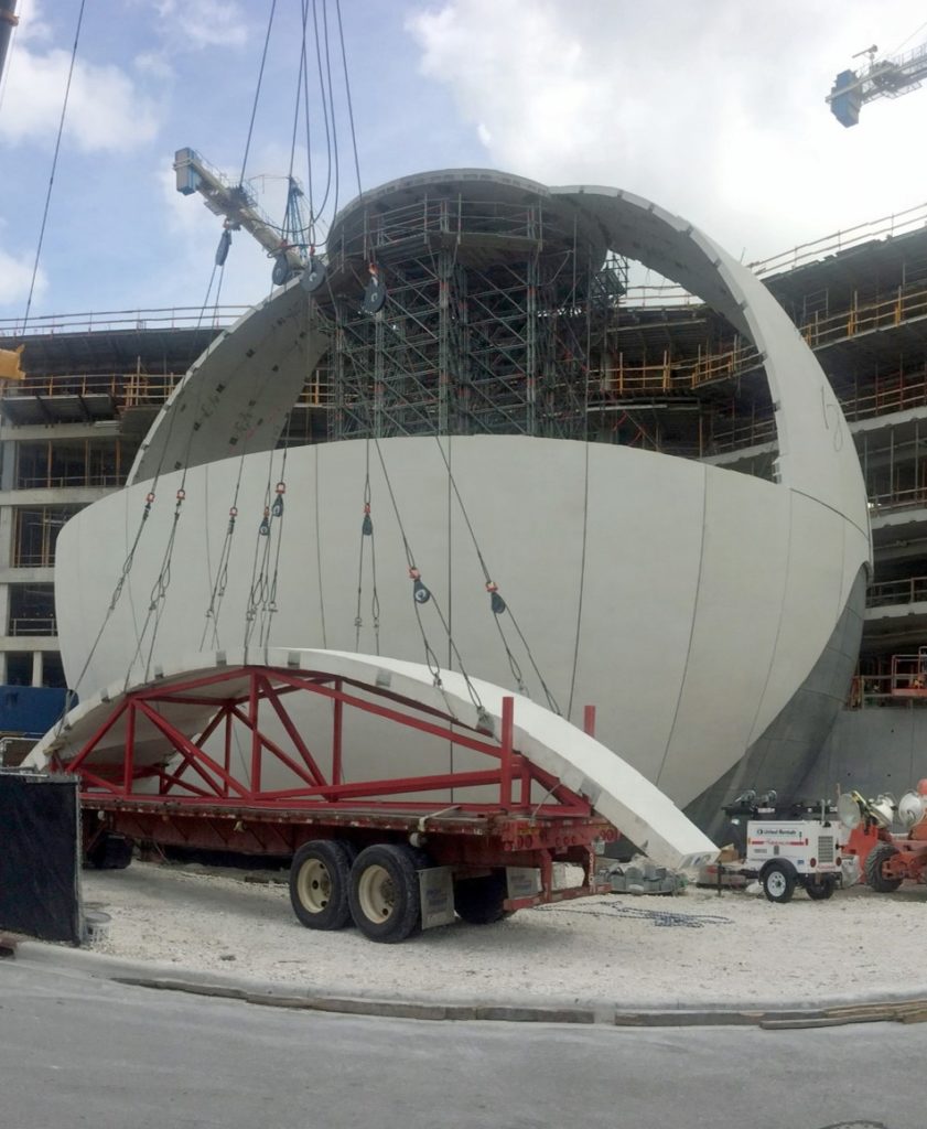 Shipping the panels for the planetarium