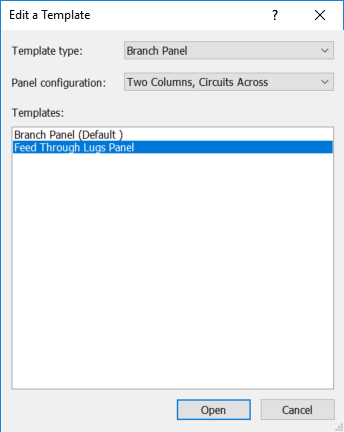 Feel through lugs panel 