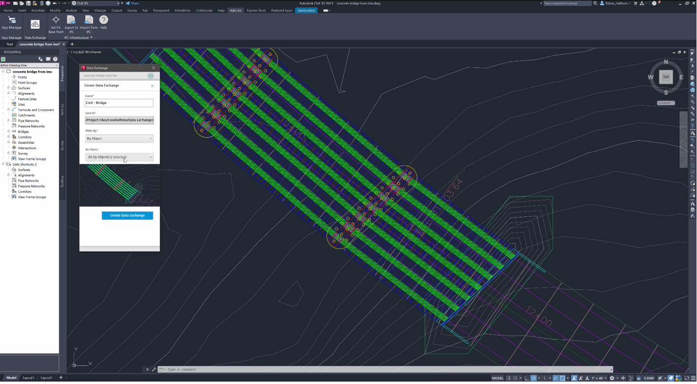 bridge design in Civil 3D