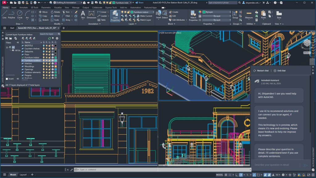 Autodesk Assistant in AutoCAD screenshot