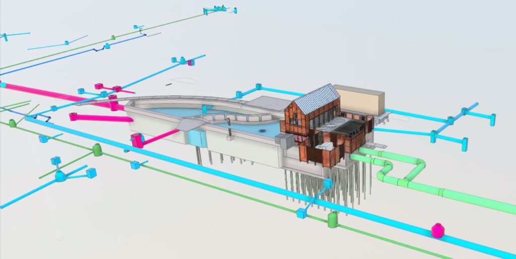 3D model of pump station