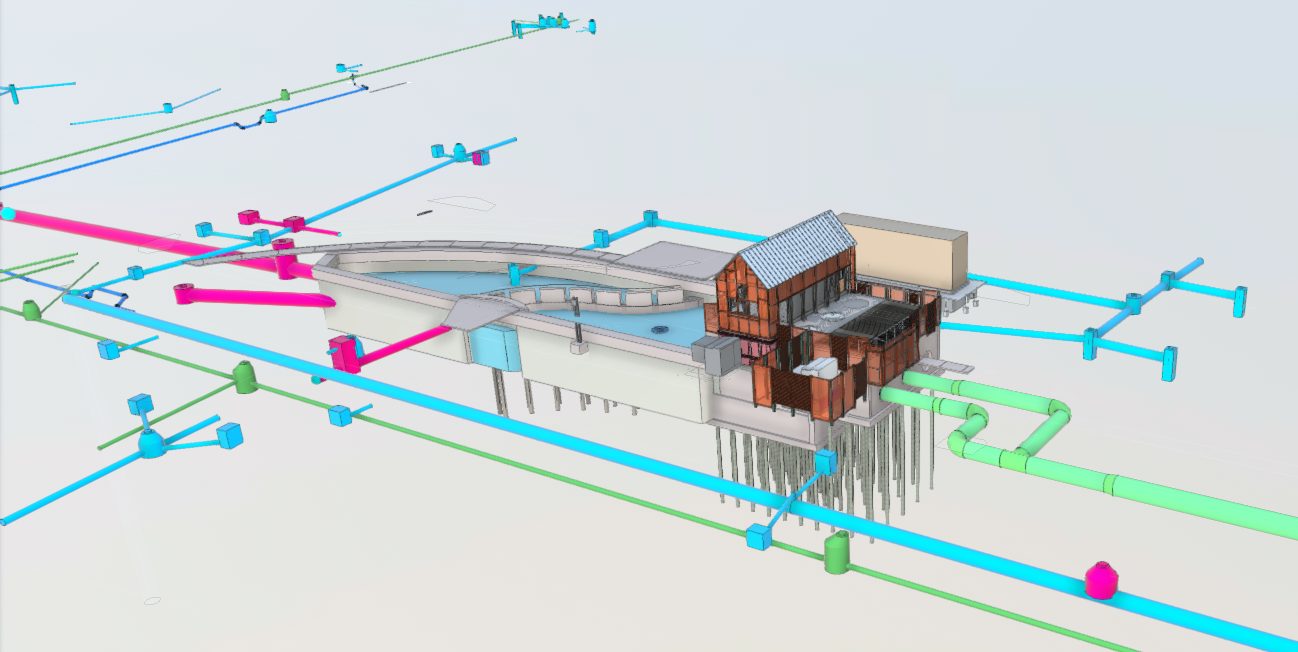 3D model of pump station