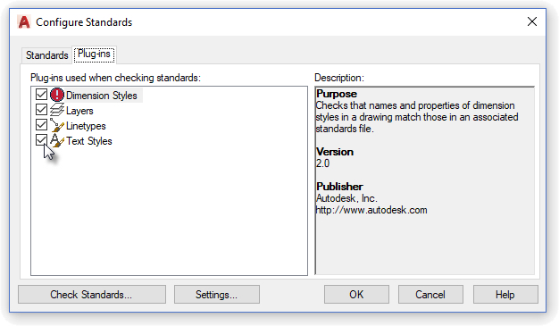 CAD Standards Checker