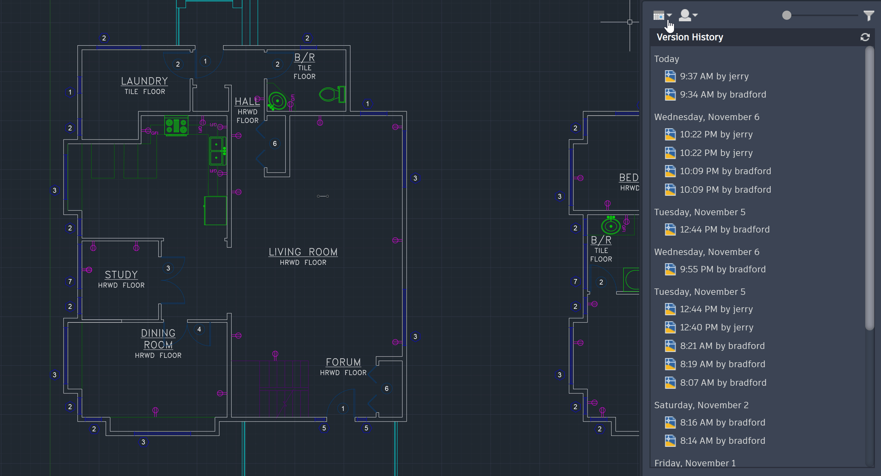 AutoCAD 2021 Drawing History