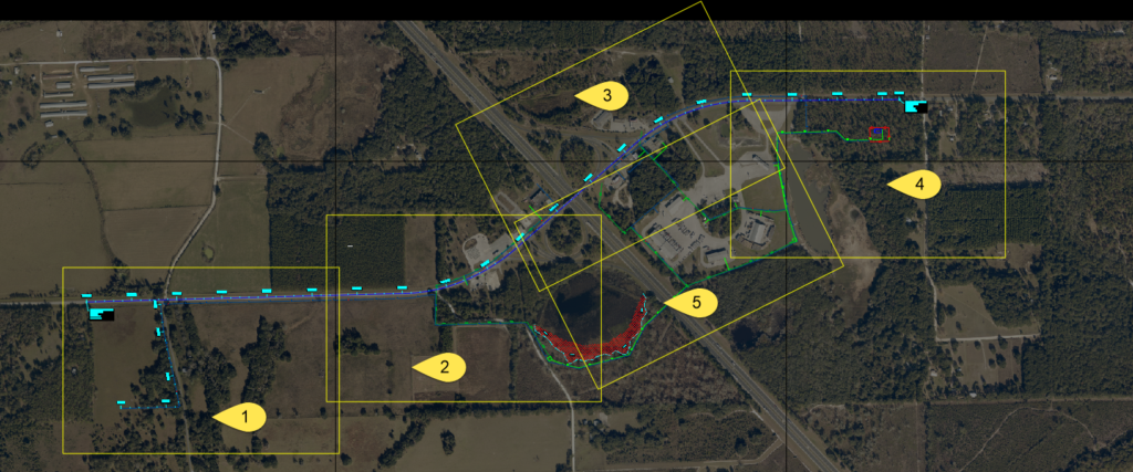 polylines site layout AutoCAD