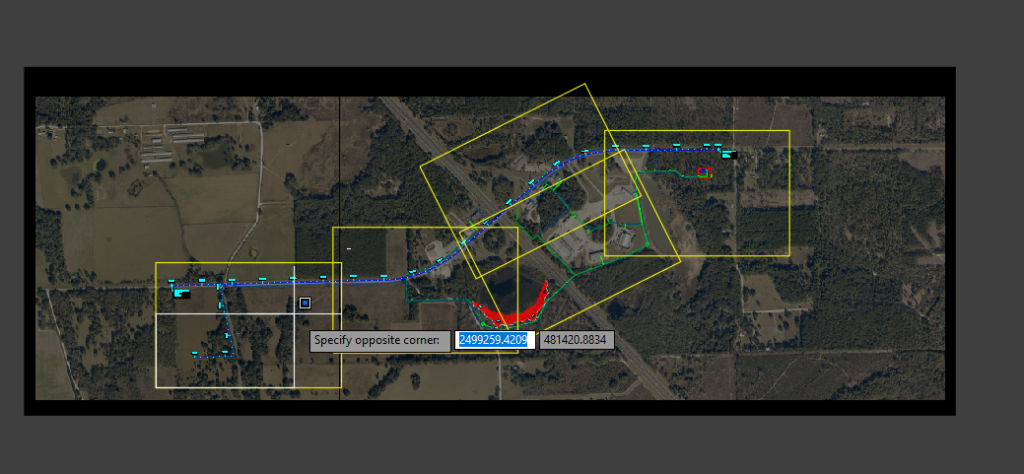 snap polyline window AutoCAD