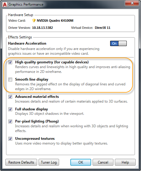 What's New in AutoCAD 2018 Technology and Performance: 2D Display and Performance