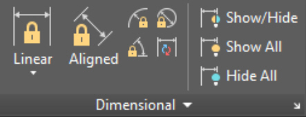 AutoCAD Dimensional Panel