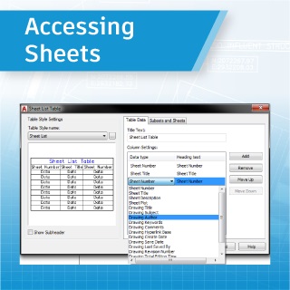 Accessing Sheets AutoCAD