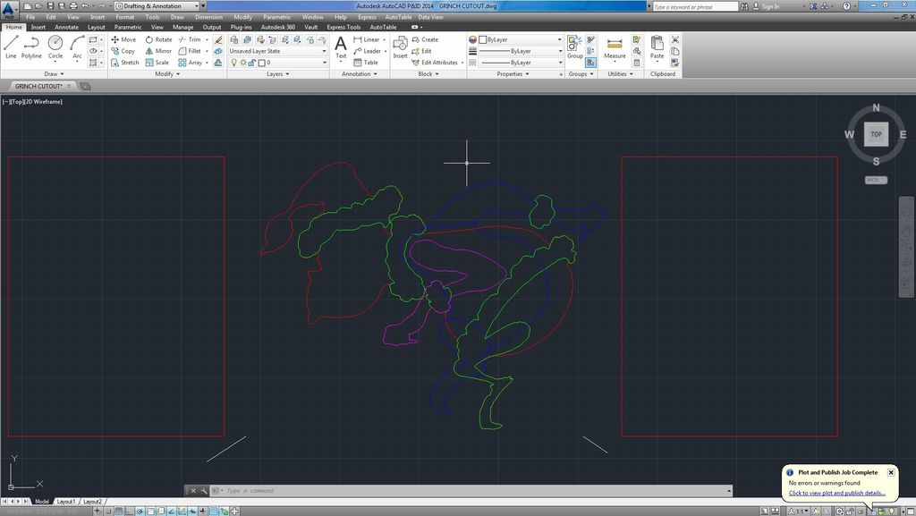 AutoCAD Grinch holiday decoration