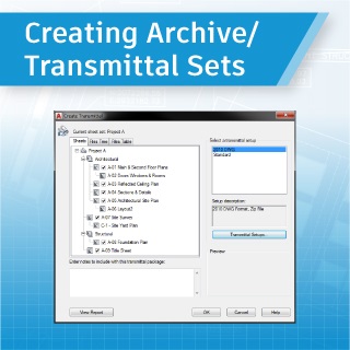 AutoCAD Sheet Sets Transmittal Archive