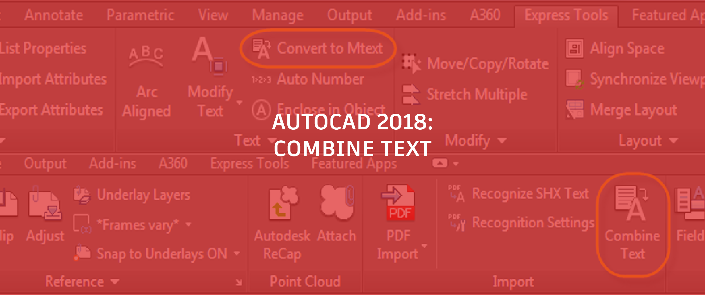 What's New in AutoCAD 2018? Combine Text | AutoCAD Blog | Autodesk