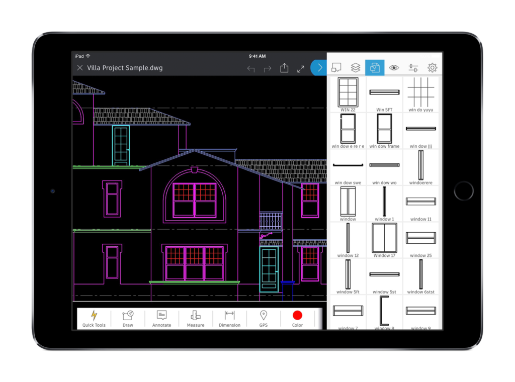 Benefits of the AutoCAD Mobile App: Tablet