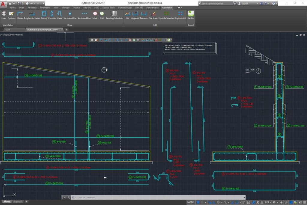 AutoCAD ReBar app