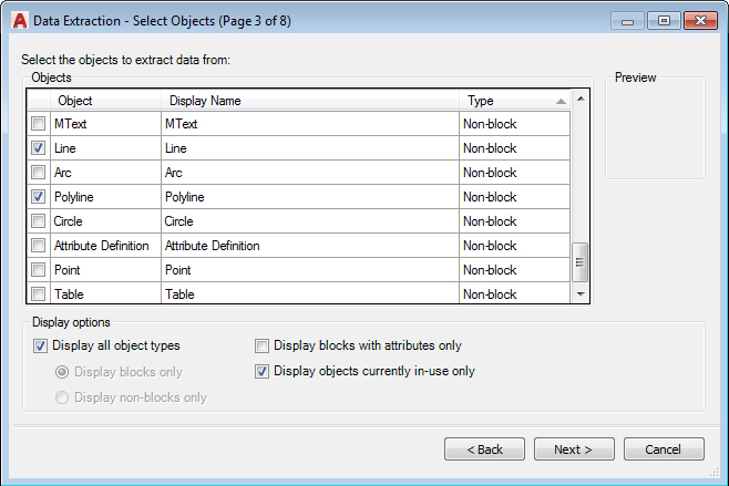 Data Extraction in AutoCAD