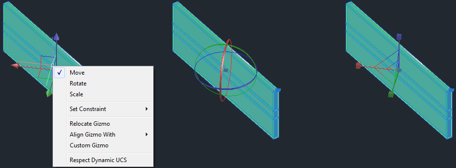 AutoCAD 3D Gizmos