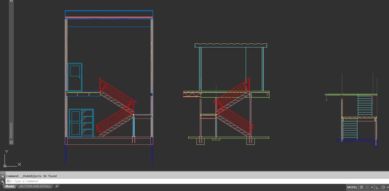 AutoCAD Object Selection and Isolation