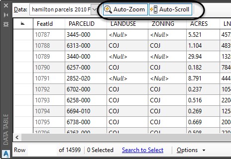 auto-scroll auto-zoom Map 3D toolset