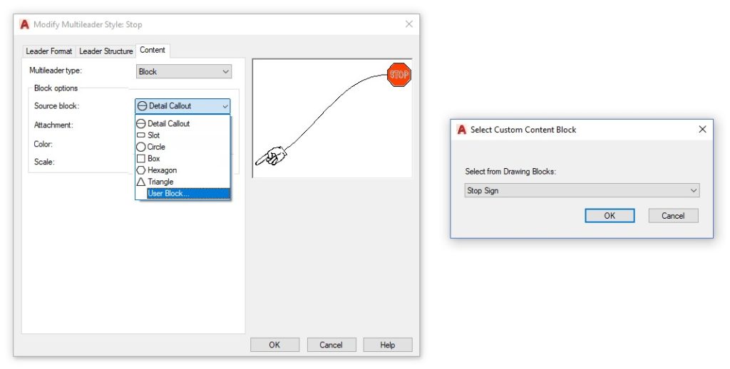 AutoCAD Multileader Modify