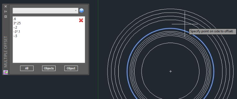 Multiple Offset AutoCAD