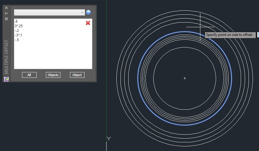 AutoCAD Multiple offset app