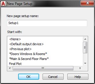 Plot Page Setup AutoCAD