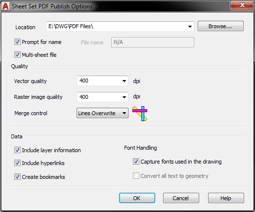 AutoCAD Sheet Sets Publish PDF DWF