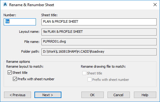 how to keep track of sheets AutoCAD