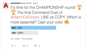 March CADness 2017: LINE vs COPY