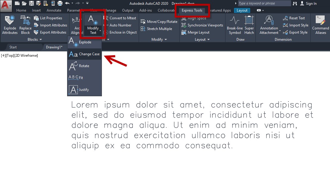 Change Case and Express Tools Tuesday Tips With Frank AutoCAD Blog