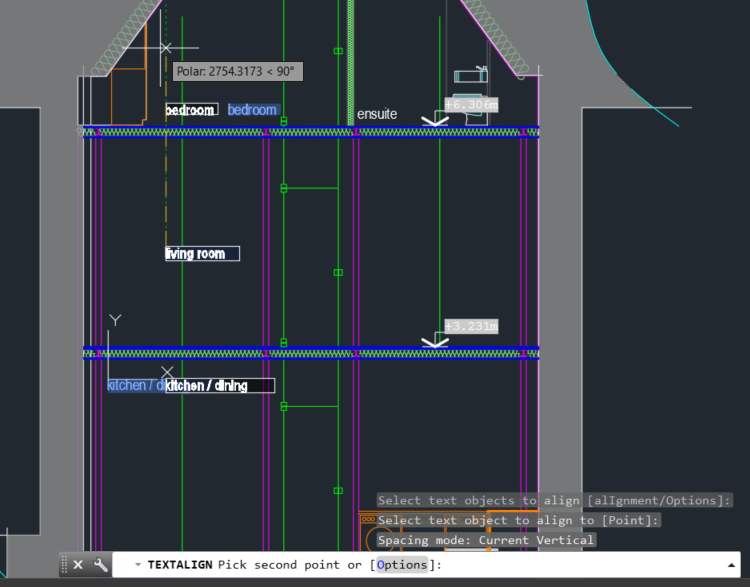 AutoCAD Text Align