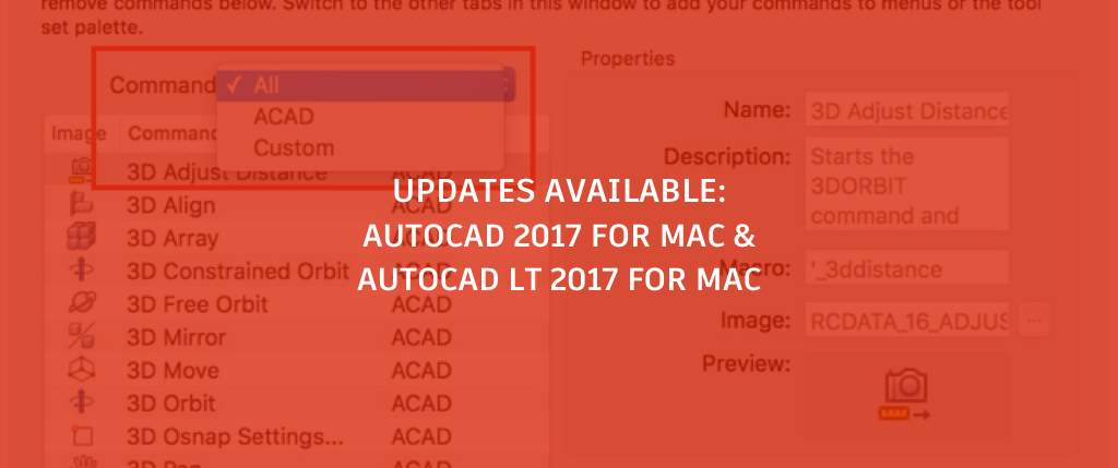 AutoCAD 2017 for Mac Update and AutoCAD LT 2017 for Mac Update