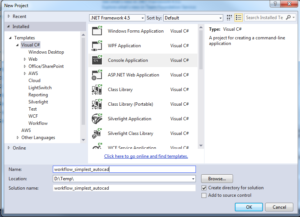 Tutorial for using AutoCAD I/O to create a console application.