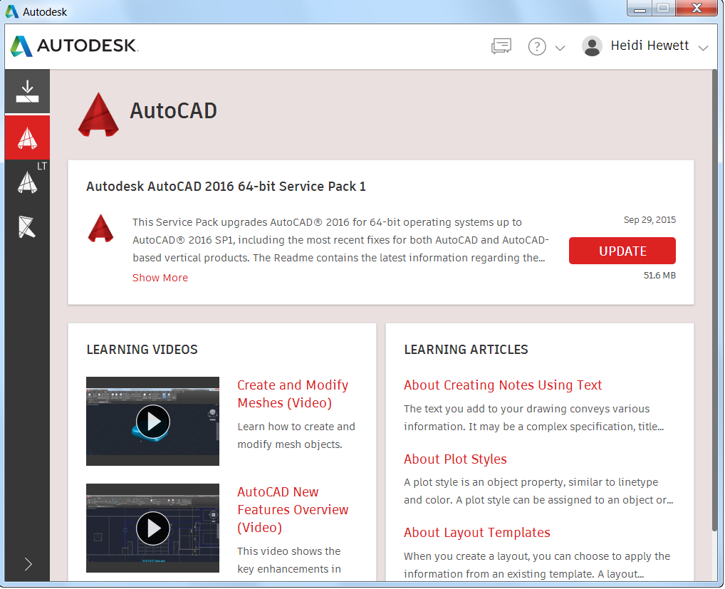 What's New in AutoCAD 2017? Autodesk Desktop App | Update