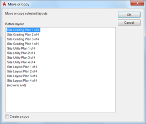 AutoCAD 2017 - Move or Copy dialog box.