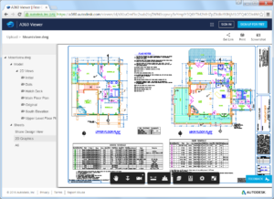 AutoCAD 2017 - Design view in the A360 viewer.